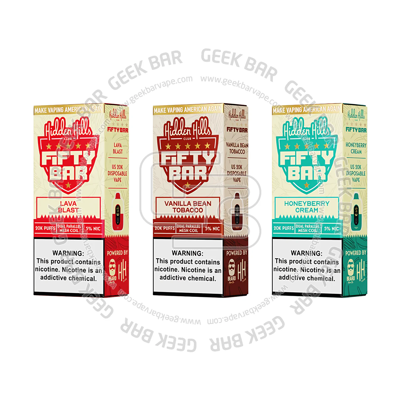 Fifty Bar x Hidden Hills Vape 20000 Puffs