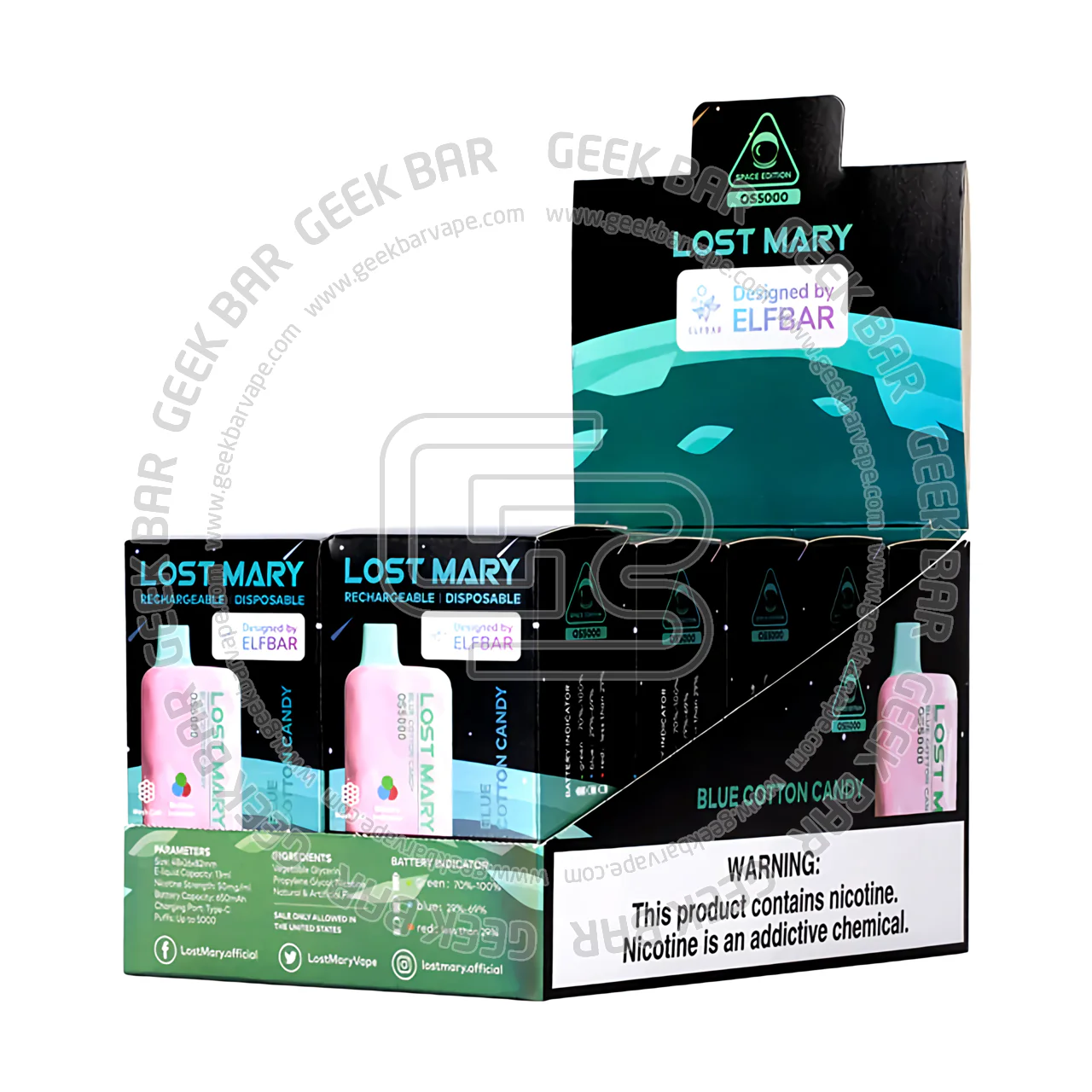 LM OS5000 Pack Of 10 Vape 5000 Puffs - Image 2