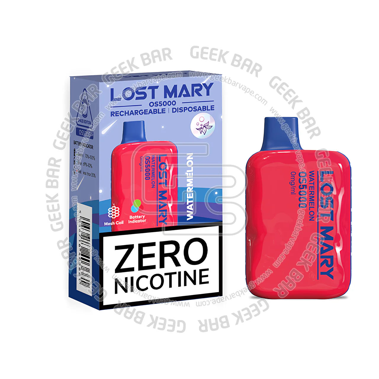 LM OS5000 ZERO Nicotine Vape 5000 Puffs - Image 3