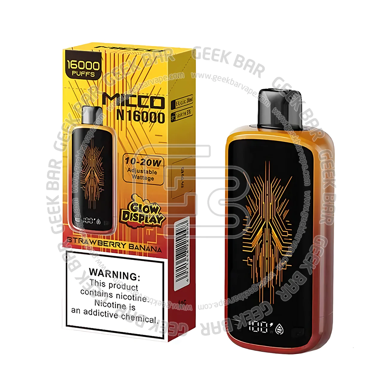 Micco N Glow Display Vape 16000 Puffs - Image 2