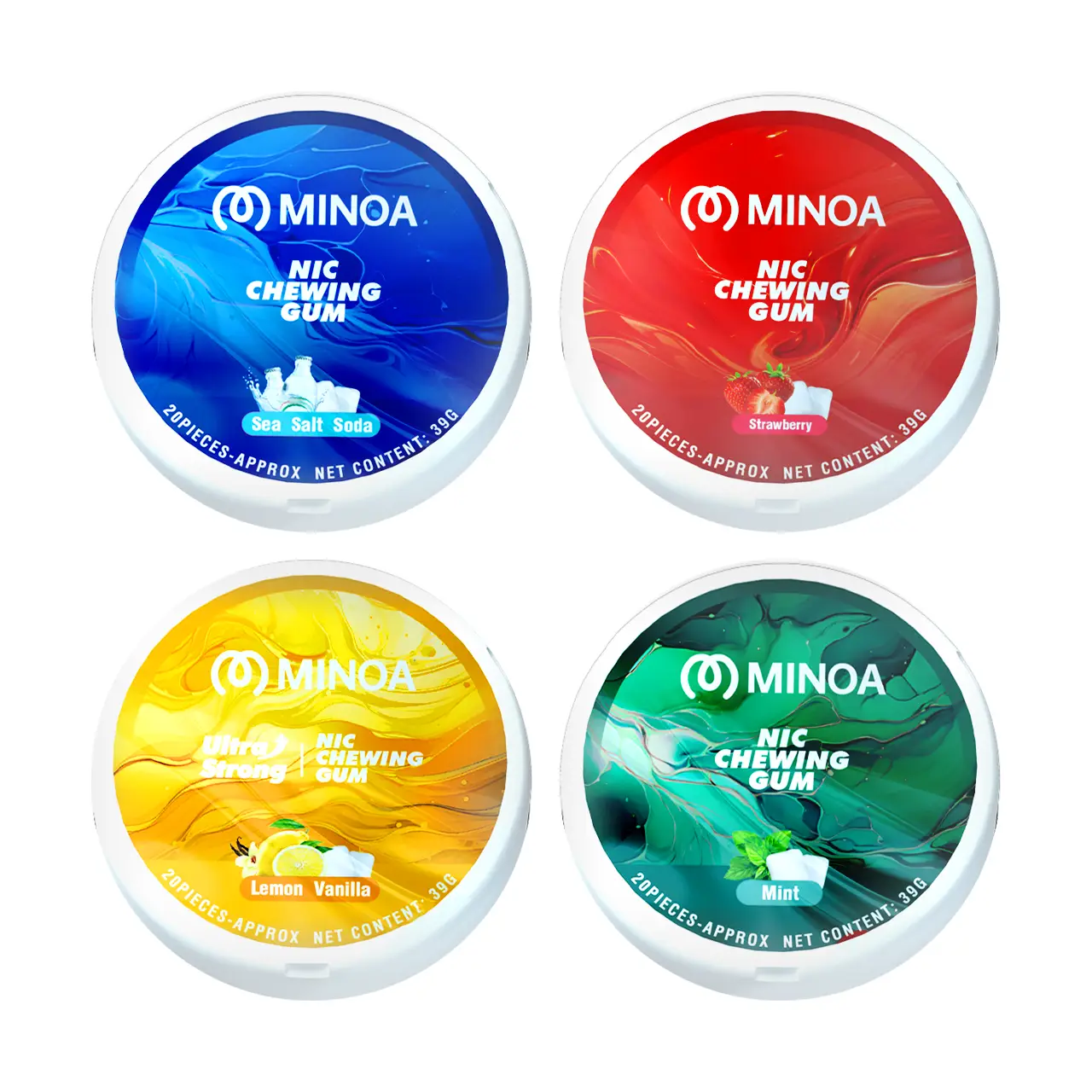MINOA Chewing Gum Nic Pouches