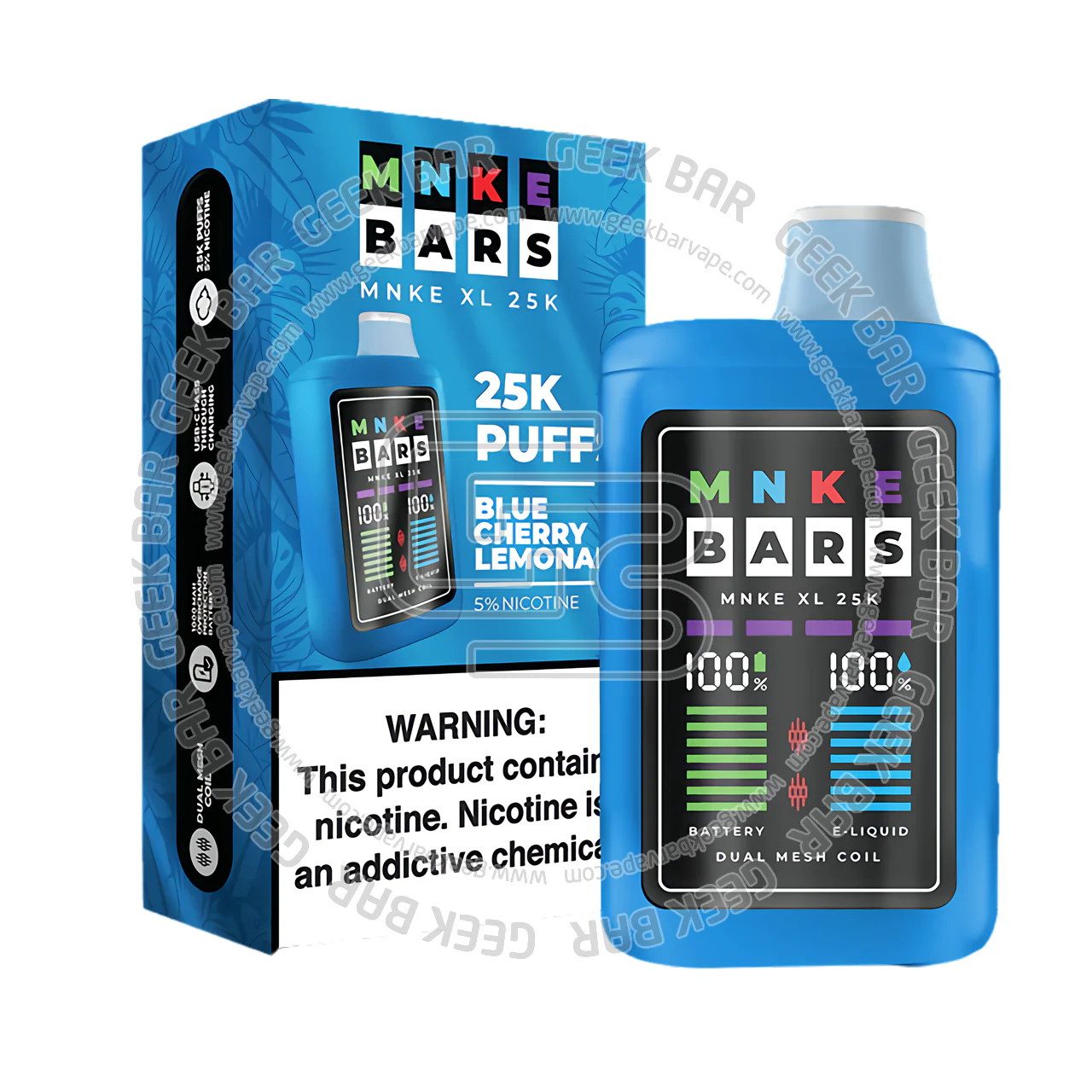 MNKE Bars XL Vape 25000 Puffs - Image 2
