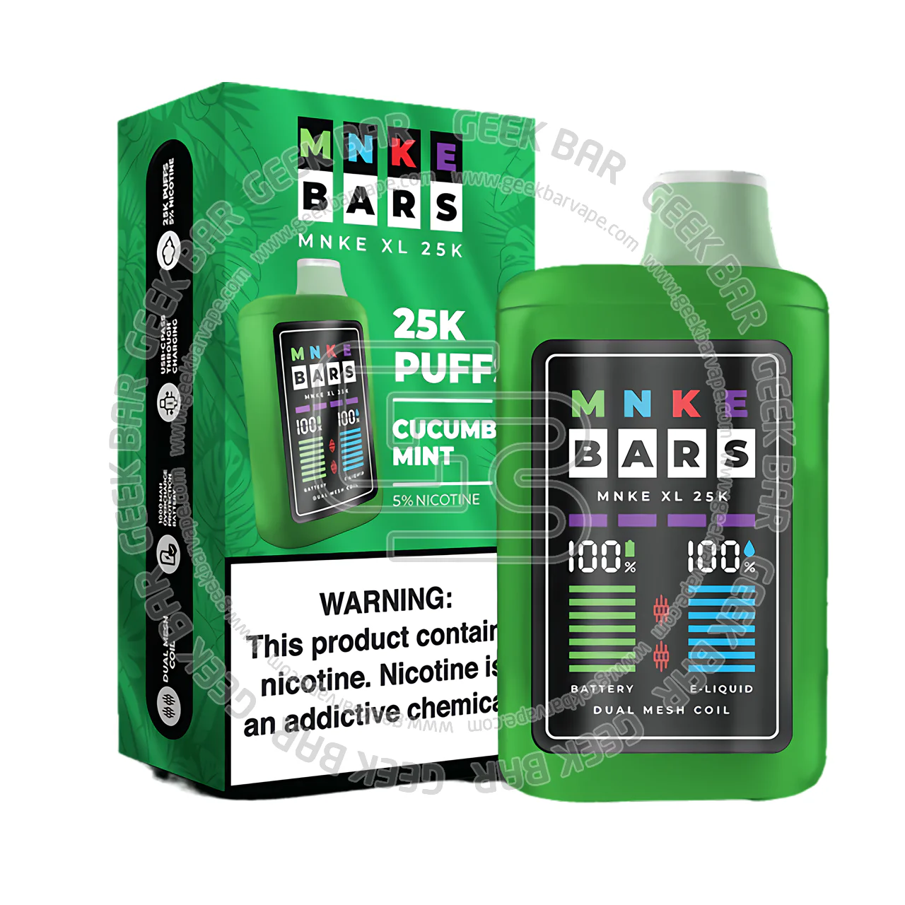 MNKE Bars XL Vape 25000 Puffs - Image 3