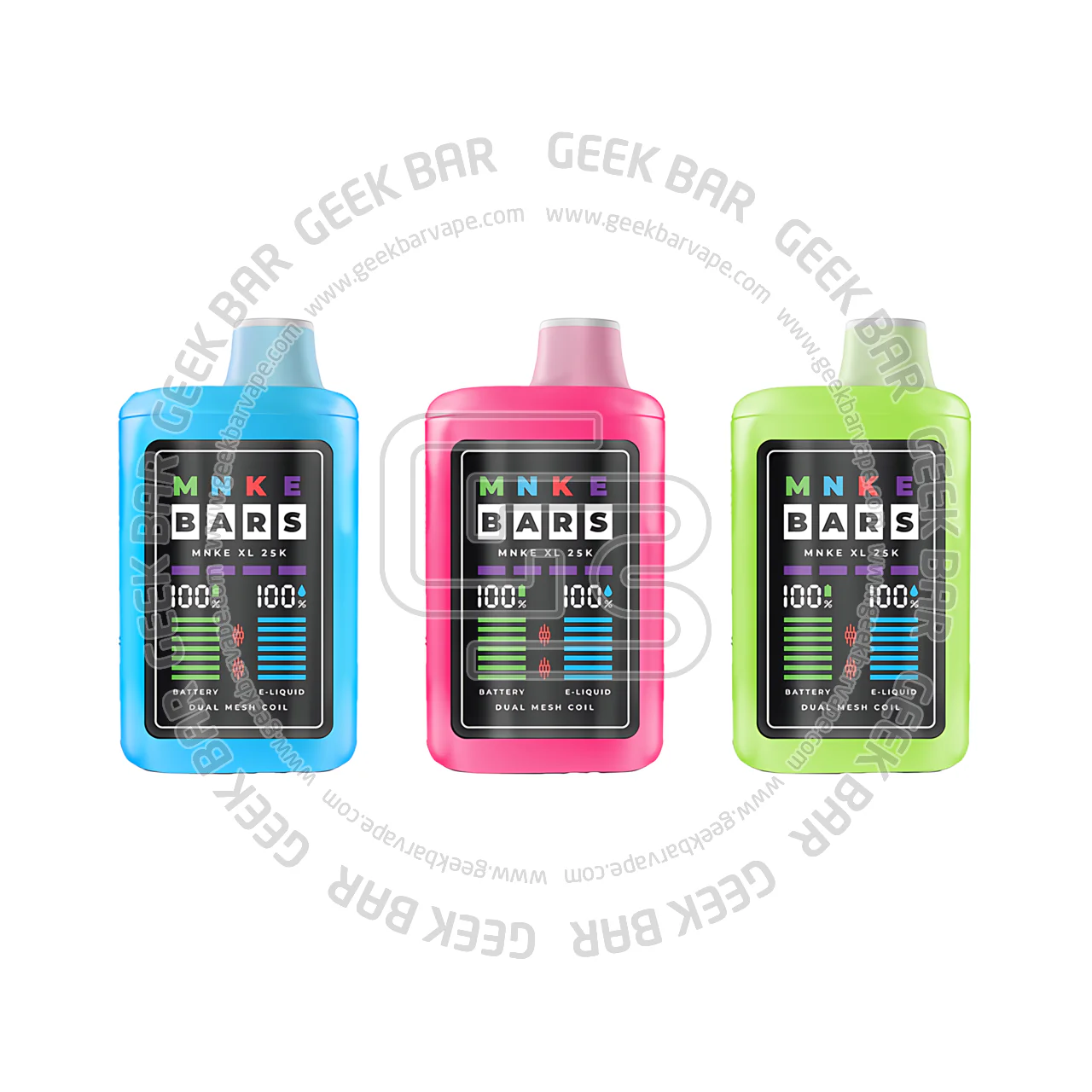MNKE Bars XL ZERO Nicotine Vape 25000 Puffs