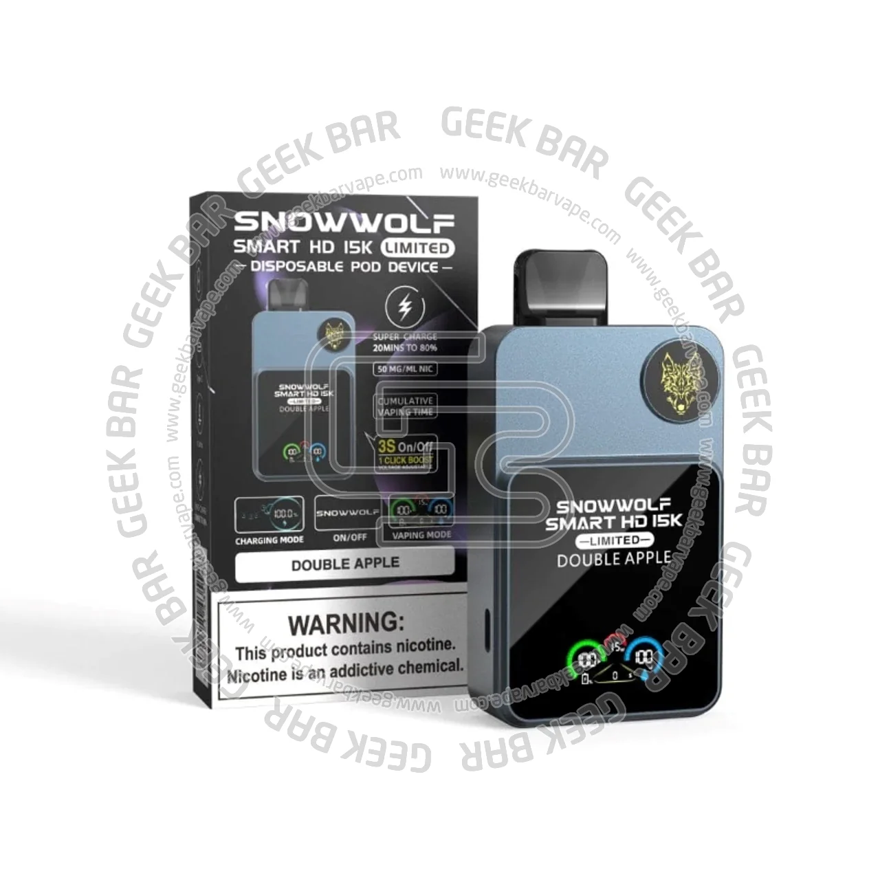SnowWolf Smart HD Vape 15000 Puffs - Image 2