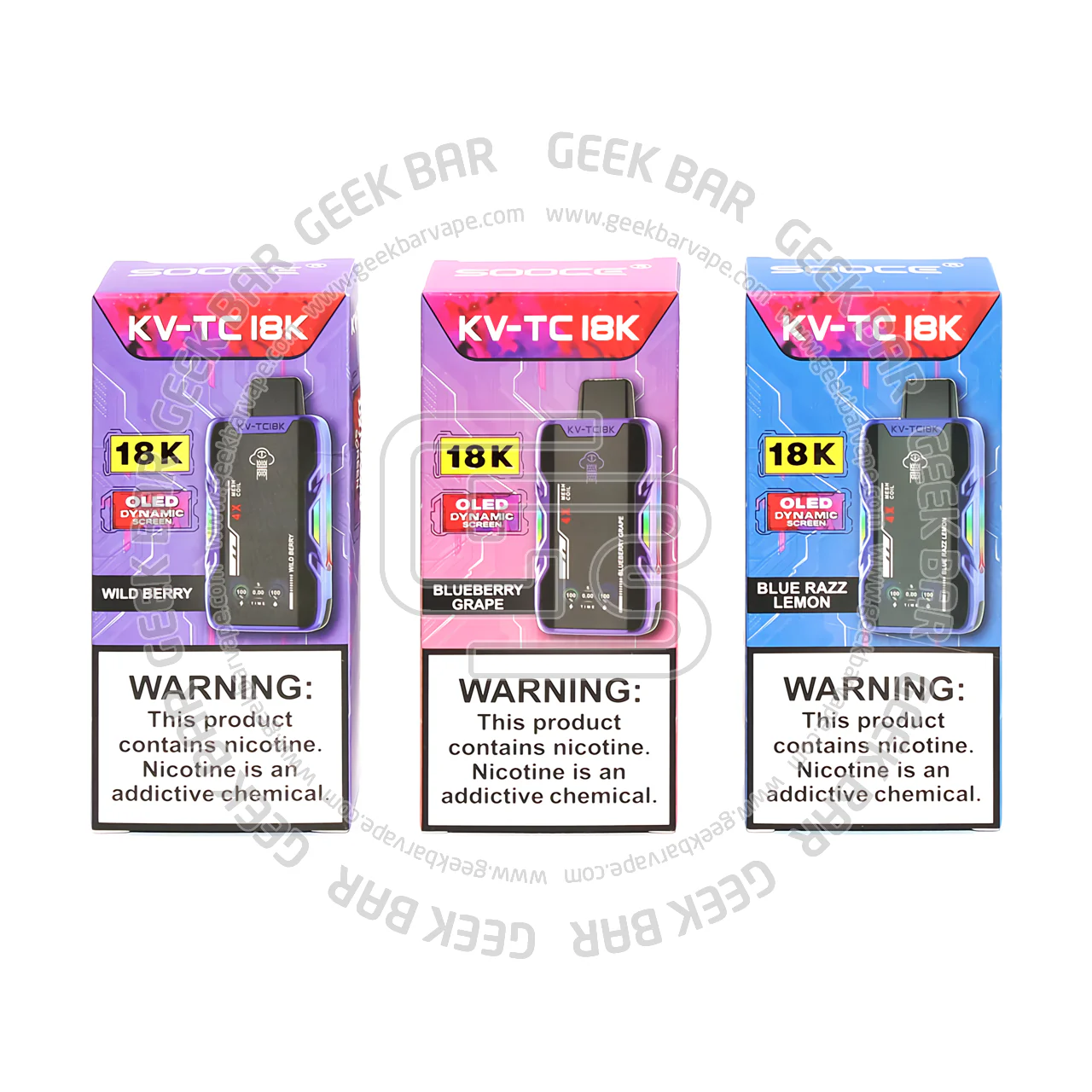 SOOCE KV-TC Vape 18000 Puffs